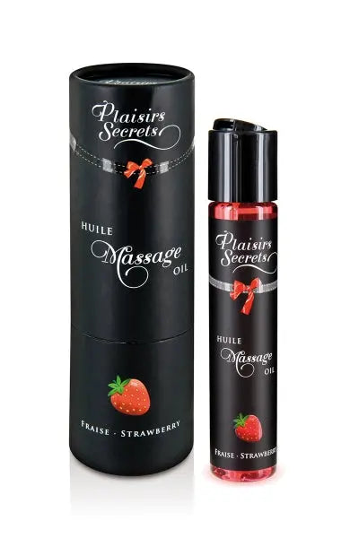 Huile de massage gourmande - Fraise Plaisir Secret