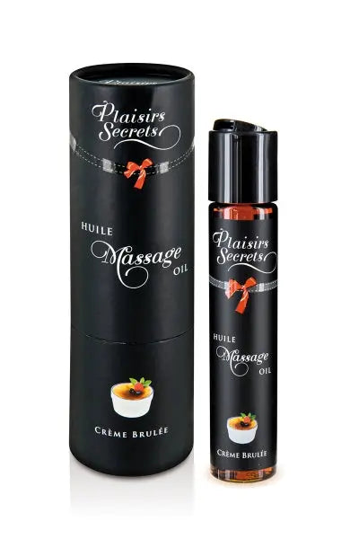 Huile de massage gourmande - Crème Brulée Plaisir Secret