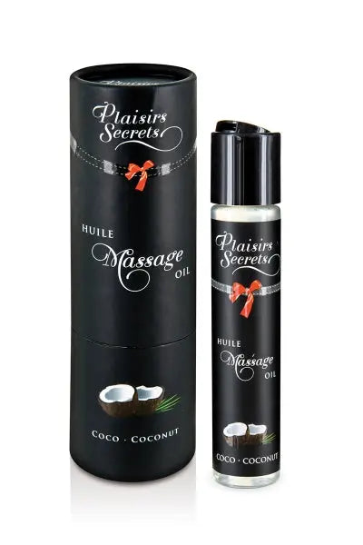 Huile de massage gourmande - Noix de coco Plaisir Secret