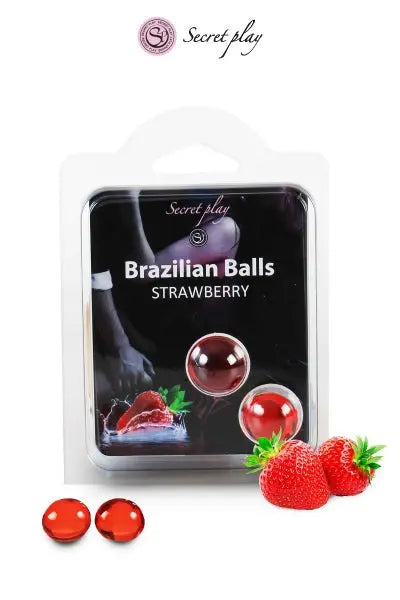 2 Brazilian Balls - fraise Secret Play