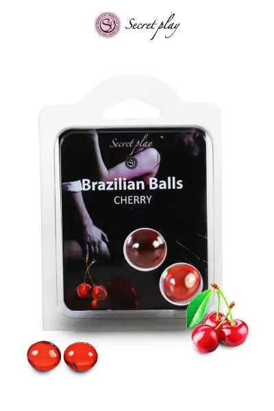 2 Brazilian Balls - cerise Secret Play
