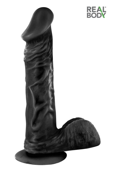 Gode réaliste 23 cm - Real Bruce Noir Real Body
