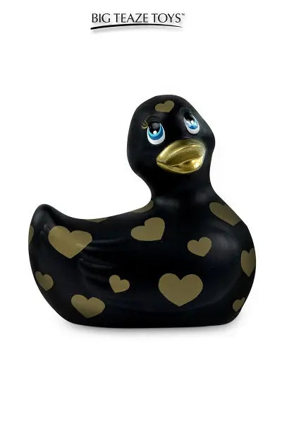 Mini canard vibrant Romance noir et or Big Teaze Toys