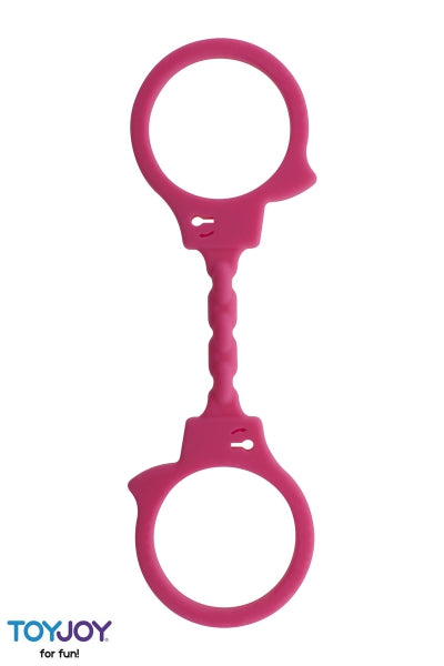 Menottes silicone stretchy - rose Toy Joy