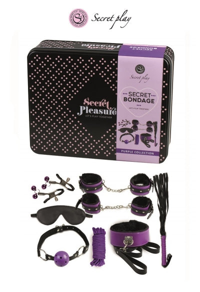 Kit BDSM 8 pièces - violet Secret Play