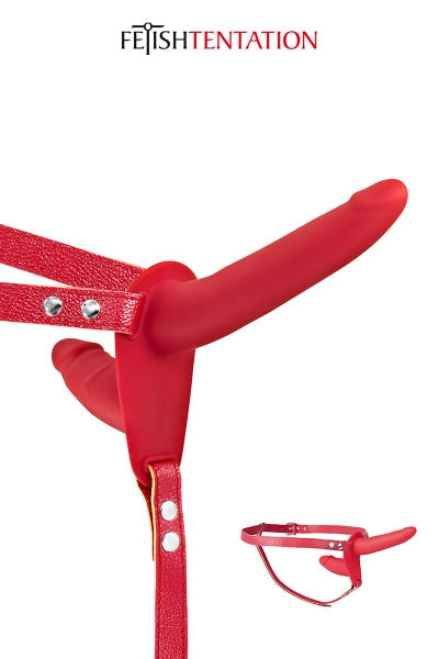 Double gode ceinture rouge - Fetish Tentation Fetish Tentation