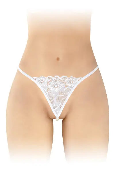 String avec perles Venusina - blanc Fashion Secret