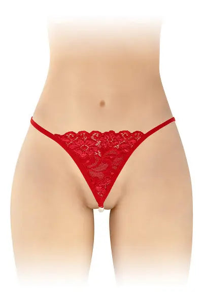 String avec perles Venusina - rouge Fashion Secret