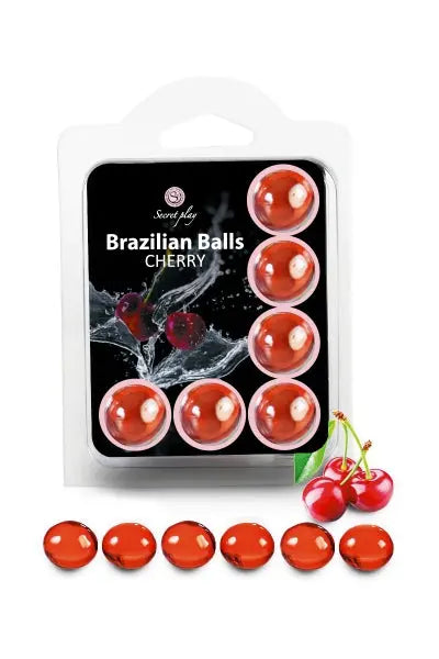 6 Brazilian Balls - cerise Secret Play