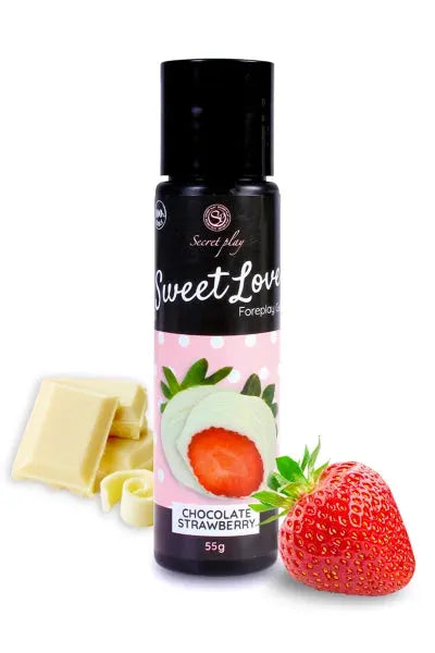 Lubrifiant comestible fraise & chocolat blanc - 60ml Secret Play