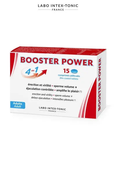 Aphrodisiaque masculin Booster Power (15 comprimés) Laboratoire Intex-Tonic