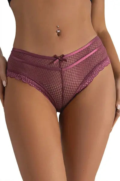 Tanga bordeaux dentelle - Paris Hollywood Paris Hollywood