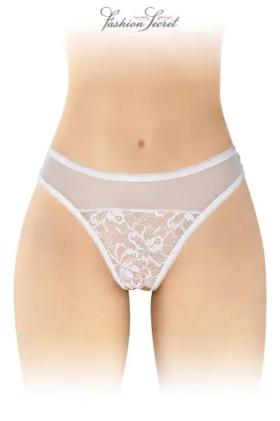 Tanga blanc ouvert Ava - Fashion Secret Fashion Secret