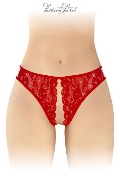 String rouge ouvert Victoria - Fashion Secret Fashion Secret