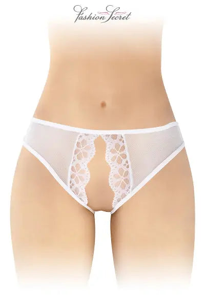 Culotte blanche ouverte Ambre - Fashion Secret Fashion Secret
