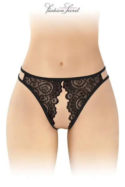 Culotte noire ouverte Annette - Fashion Secret Fashion Secret