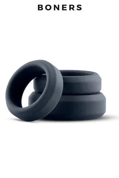 Kit de 3 anneaux de pénis larges - Boners Boners