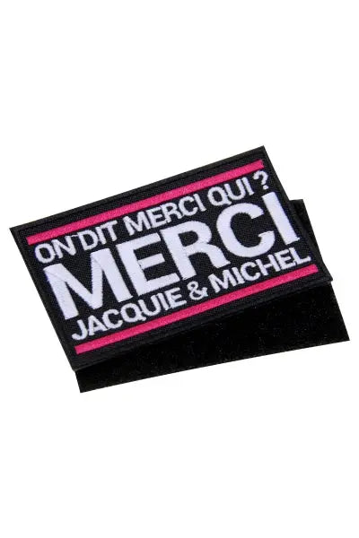 Ecusson rectangle velcro Jacquie et Michel Jacquie & Michel
