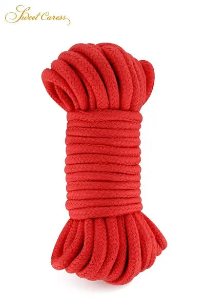 Corde de bondage rouge 10m - Sweet Caress Sweet Caress