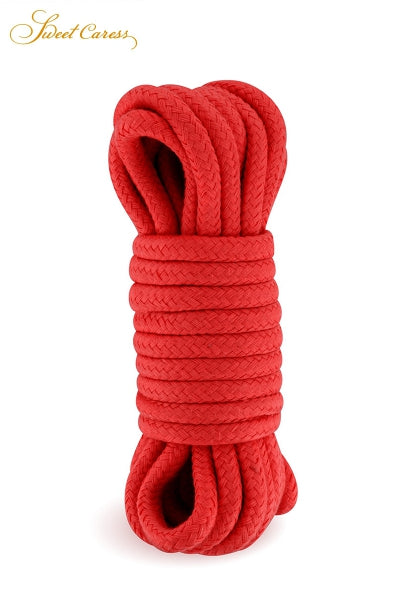 Corde de bondage rouge 5m - Sweet Caress Sweet Caress