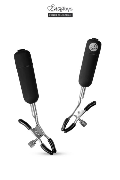Pinces à tétons vibrantes  - Easytoys Fetish Collection Easytoys Fetish Collection