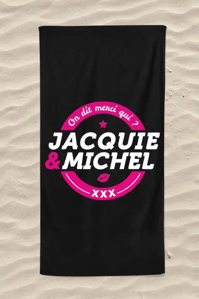 Serviette de plage Jacquie et Michel Classique Jacquie & Michel