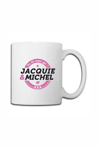 Mug blanc J&M - logo rond Jacquie & Michel