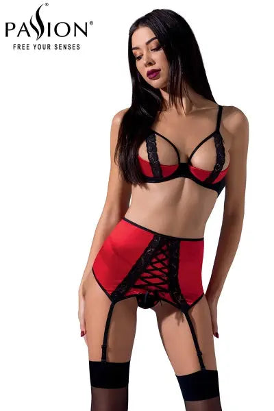 Ensemble lingerie à jarretelles Femmina - Passion Passion lingerie