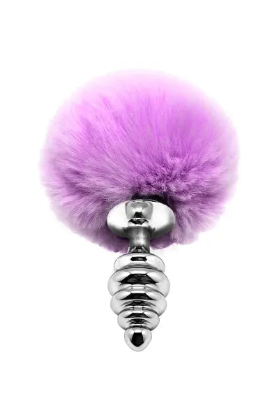 Plug métal Fluffy Twist S mauve - Alive Alive