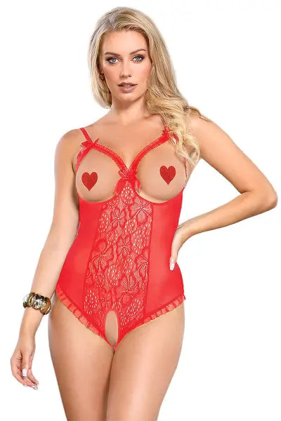 Body rouge ouvert - Paris Hollywood Paris Hollywood