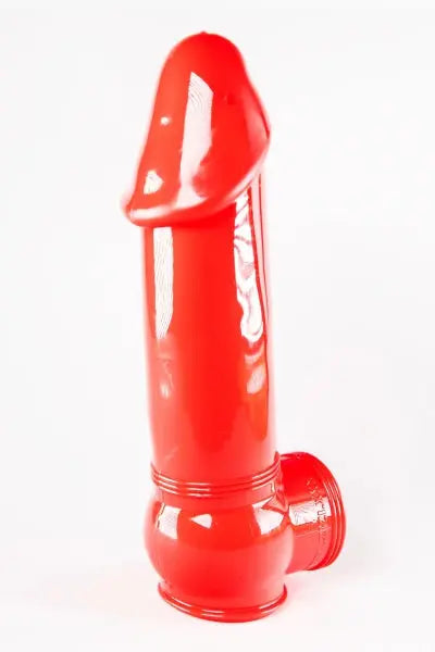 Gaine de pénis semi-réaliste rouge 19x4,5 cm - Zizi Zizi