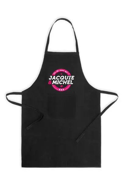 Tablier JM - On dit merci qui n2 Jacquie & Michel