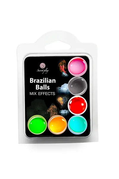 6 Brazilian balls avec effets différents Secret Play