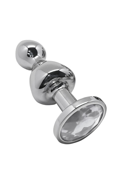 Plug bijou Lollypop transparent M - Wooomy Wooomy