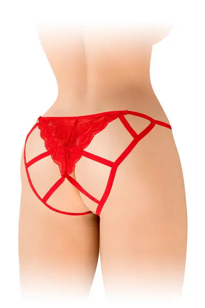 Culotte ouverte Zoé rouge - Fashion Secret Fashion Secret