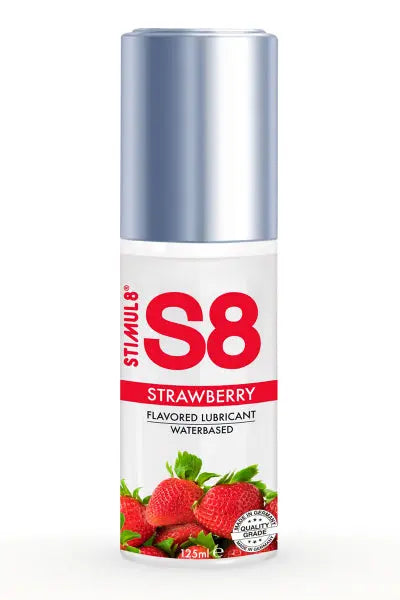 Lubrifiant S8 parfumé fraise 125ml Stimul 8