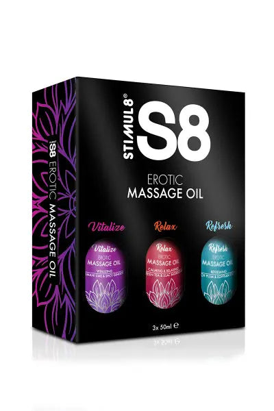 Coffret huiles de massage S8 3x50ml Stimul 8