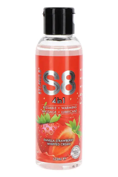 Lubrifiant S8 4 en 1 gout fraise 125ml Stimul 8