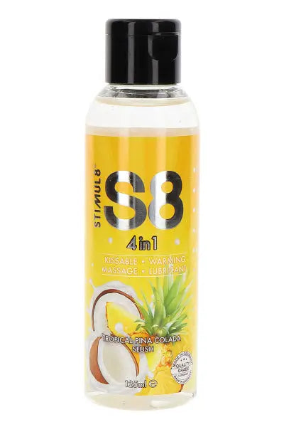 Lubrifiant S8 4 en 1 gout Tropical Pina Colada 125ml Stimul 8