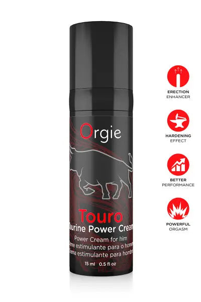 Crème pour améliorer l'érection Touro Power 15ml Orgie