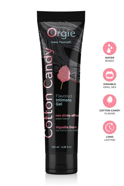 Lubrifiant eau Lube Tube Barbe à papa 100ml Orgie