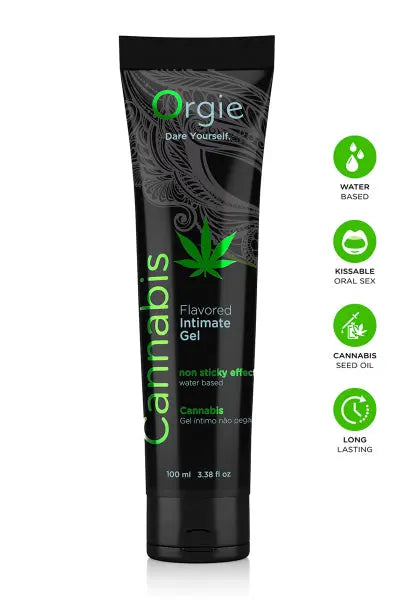 Lubrifiant eau Lube Tube Cannabis 100ml Orgie