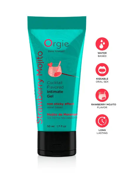 Gel intime Lube Tube Cocktail Fraise Mojito 50ml Orgie