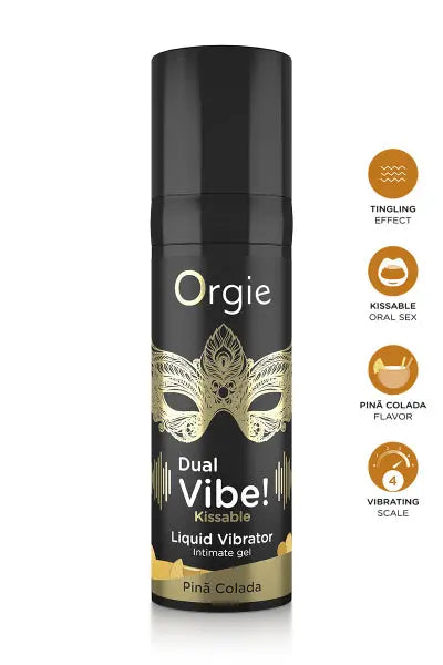 Gel d'excitation Dual Vibe Pina Colada Liquid Vibrator Orgie