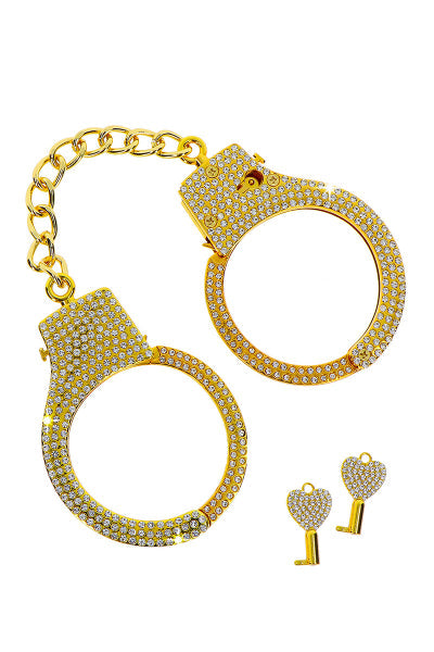 Menottes dorées et strass - Taboom Bondage Taboom