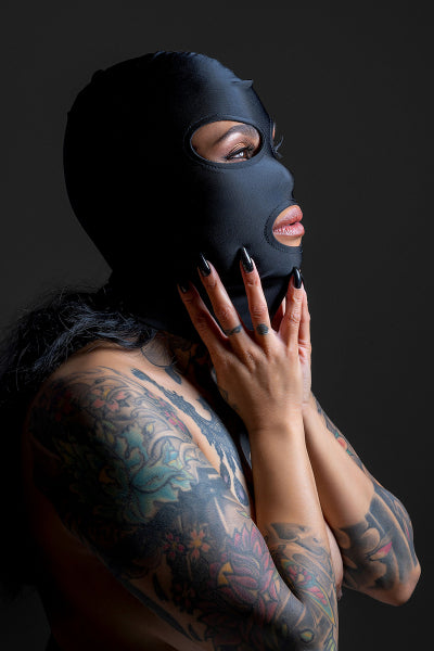 Cagoule BDSM 3 ouvertures - Taboom Taboom