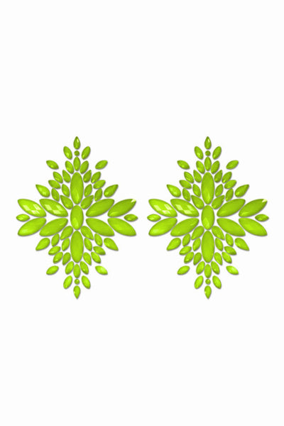 Cache-tétons vert phosphorescent - Glow - intenseplaisir 