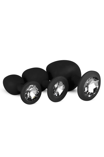 Kit entrainement 3 Butt plugs noir - Easy Toys EasyToys