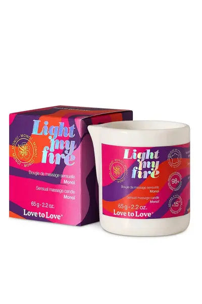 Bougie de massage Monoï - Love to Love Love to Love