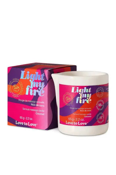 Bougie de massage Fleur de lotus - Love to Love Love to Love